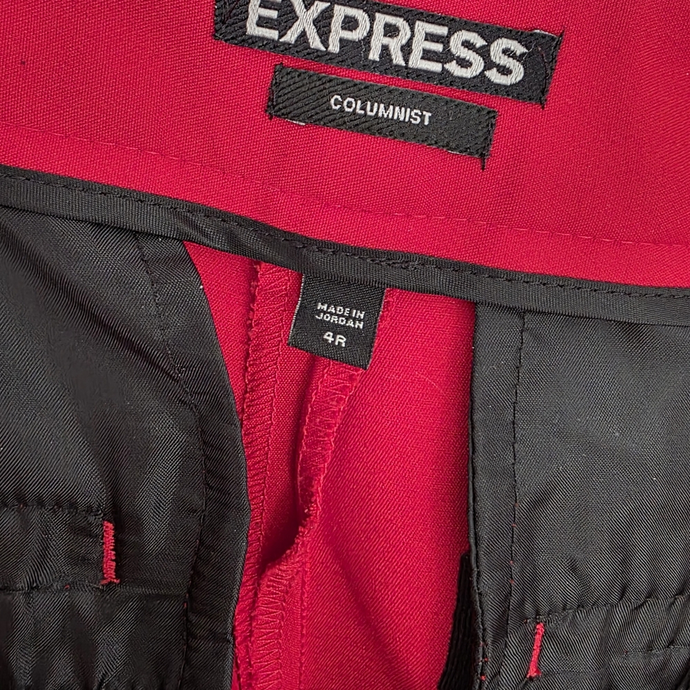 Express Women Vibrant Red Suit - Picture 5 of 12